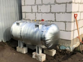 Наземный газгольдер 800 л с утеплением в Наро-Фоминске